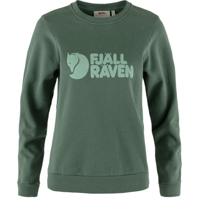 Fjallraven Logo Sweater - Women's Extra Small Deep Patina/Misty Green