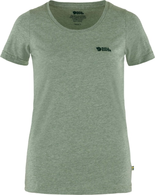 Fjallraven Logo T-Shirt - Women's Patina Green/Melange Extra Small