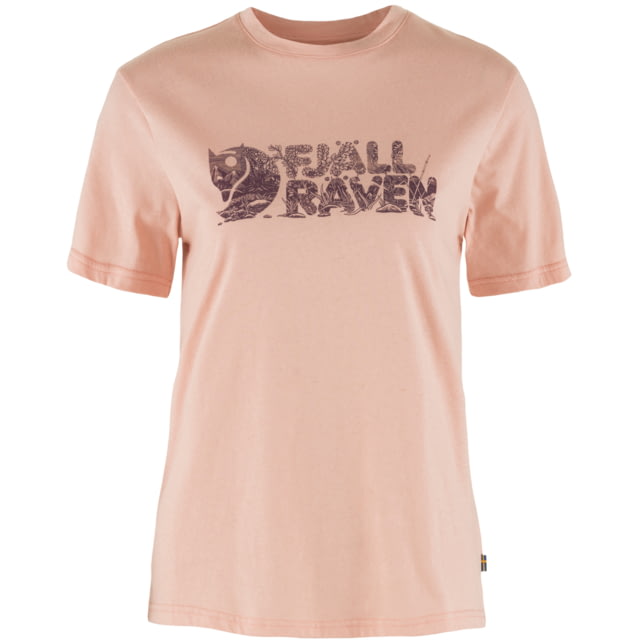 Fjallraven Fjallraven Lush Logo T-Shirt - Women's Chalk Rose Extra Large