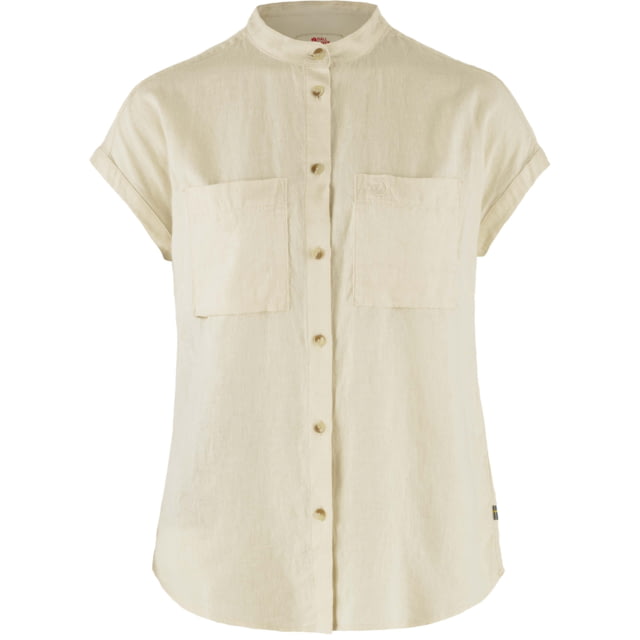 Fjallraven Fjallraven Ovik Hemp Shirt Short Sleeve - Women's Chalk White Medium