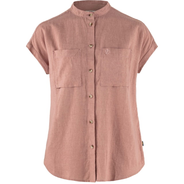 Fjallraven Fjallraven Ovik Hemp Shirt Short Sleeve - Women's Dusty Rose Medium