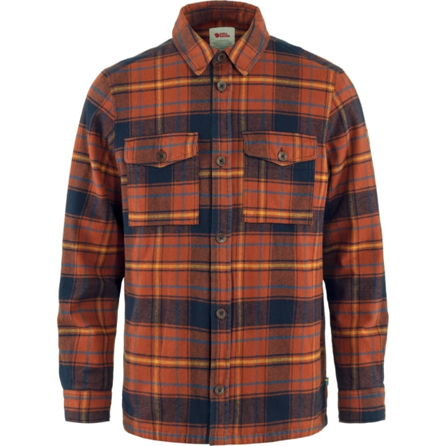 Fjallraven Fjallraven Ovik Lite Padded Shirt - Men's Autumn Leaf-Dark Navy Large