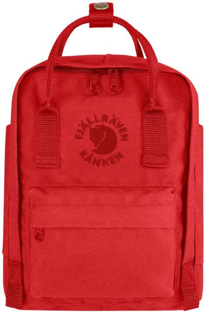 Fjallraven Re-Kanken Mini Backpack - Kid's Red One Size