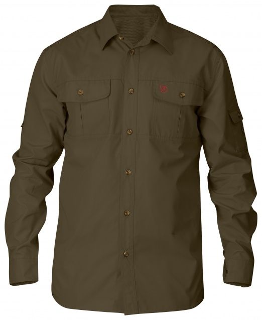 Fjallraven Singi Trekking Long Sleeve Shirt- Men's Dark Olive Small