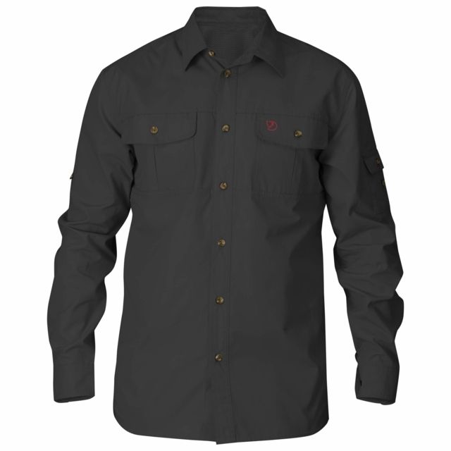 Fjallraven Singi Trekking Long Sleeve Shirt- Men's Dark Grey Small
