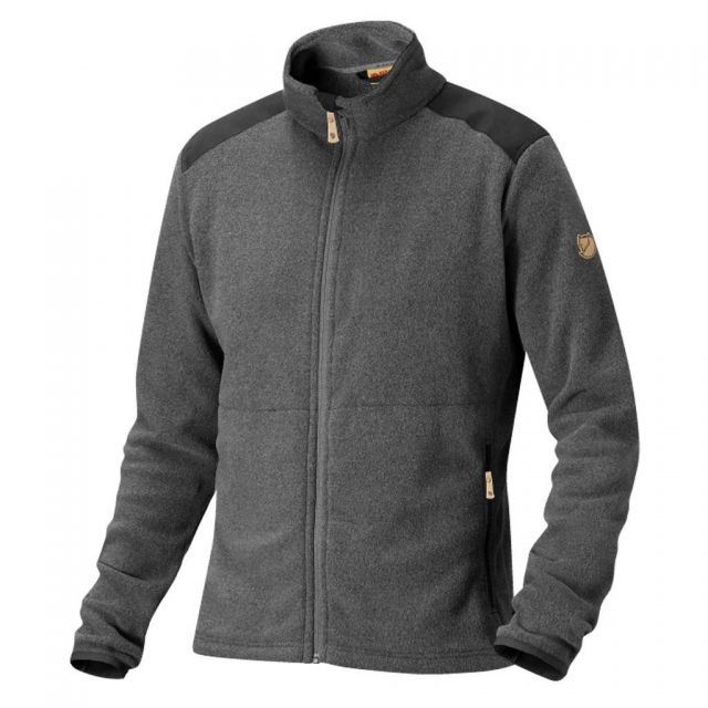 Fjallraven Sten Fleece Jacket - Men's-Dark Grey-X-Small