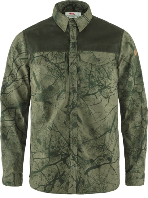 Fjallraven Varmland G-1000 Shirt - Men's Green Camo/Deep Forest Extra Large