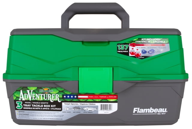 Flambeau Adventurer 3-Tray Tackle Kit 137 Piece