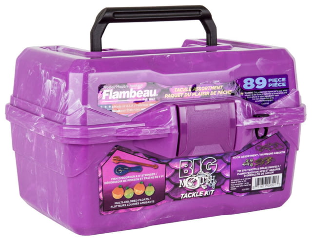 Flambeau Big Mouth Tackle Kid's Box Kit Purple Swirl