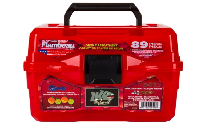 Flambeau IKE Big Mouth Tackle Box Kit Red