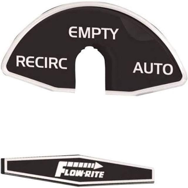 Flow-Rite Flow Rite Replacement Actuator Knob Decal Rear