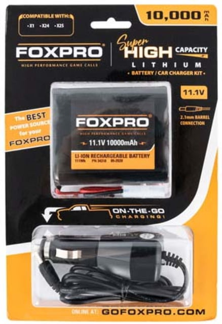 FoxPro Super High Capacity Battery and Car Charger 10000 mAh