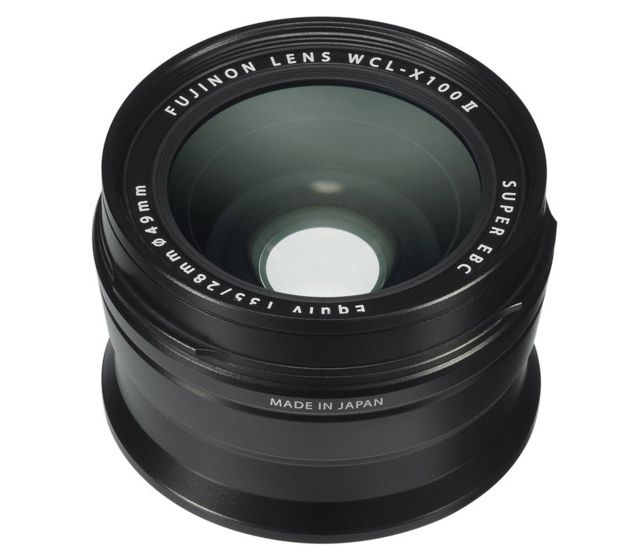 Fujifilm WCL-X100 II Wide Conversion Lens for X100F/X100T/X100S/X100 Black Small