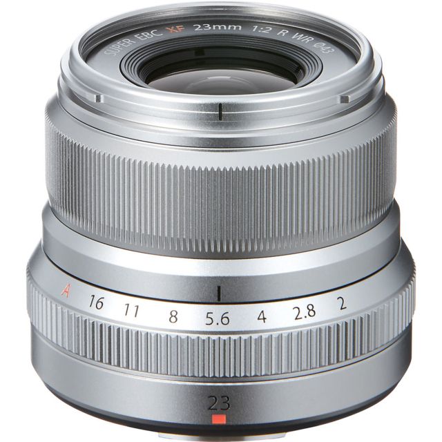 Fujifilm XF23mm F2 R WR Camera Lenses Silver Small