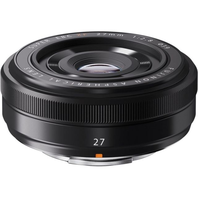 Fujifilm XF27mm F2.8 Camera Lenses Black Small