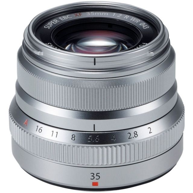 Fujifilm XF35mm F2 R WR Camera Lenses Silver Small