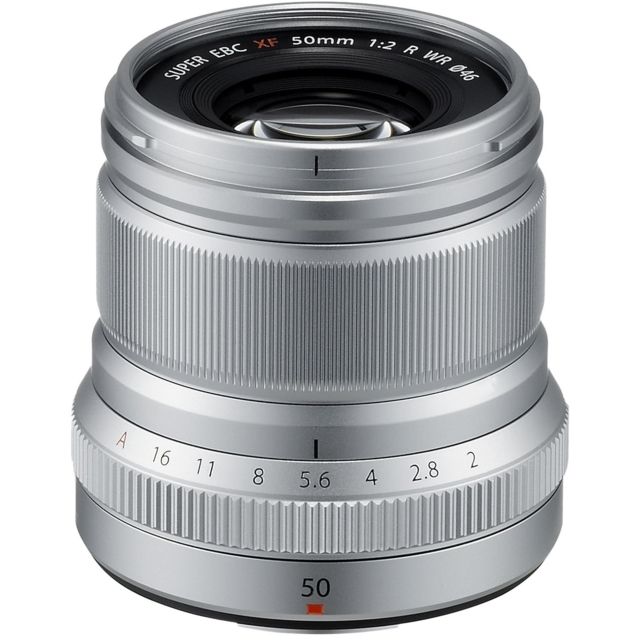Fujifilm XF50mm F2 R WR Camera Lenses Silver Small
