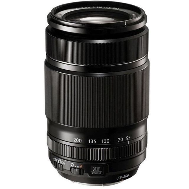 Fujifilm XF55-200mm F3.5-4.8 R LM OIS Camera Lens Black Medium