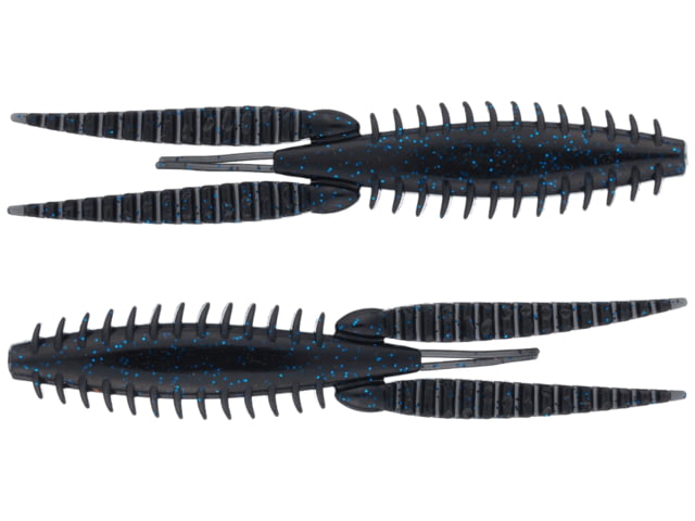 G-Ratt Baits G-Ratt Baits Dixe Flip Soft Bait 3in 8pk Black N' Blue Flake
