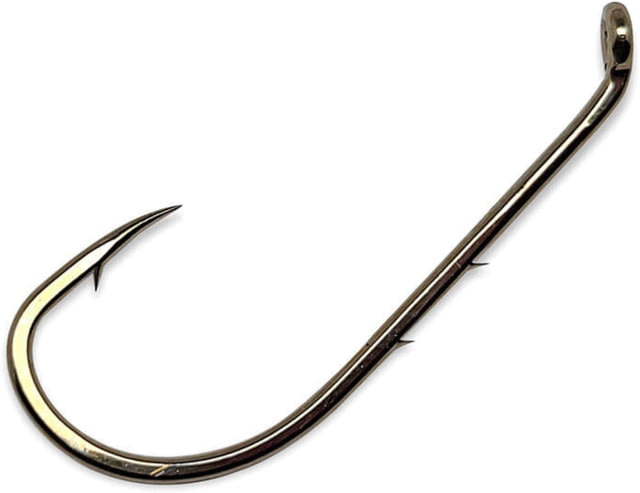 Gamakatsu 0 Baitholder Hook Needle Point Sliced Shank Offset Ringed Eye Bronze Size 12 10 per Pack 5104