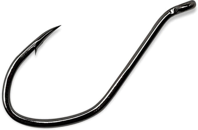Gamakatsu Big River Bait Hook Needle Point Wide Gap Offset All Purpose Up Eye NS Black Size 2 8 per Pack