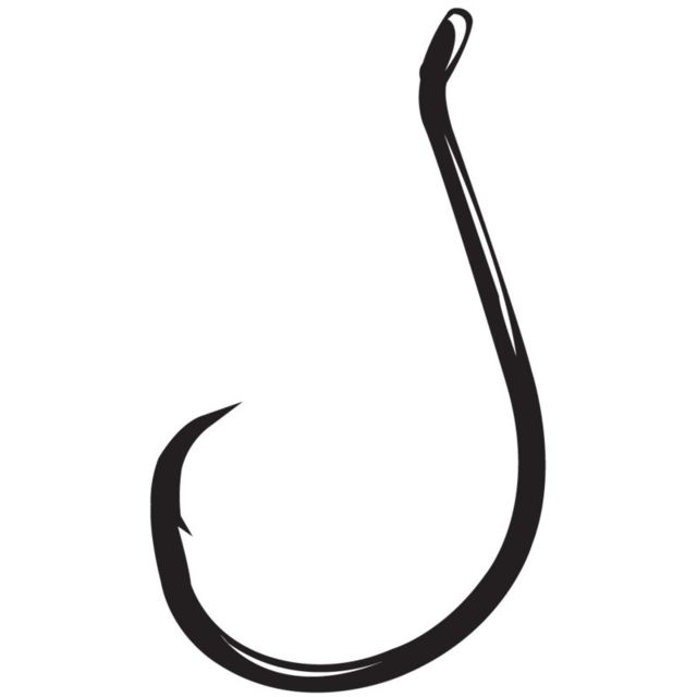 Gamakatsu Black Octopus Offset Circle Hooks 25 Pack - #7/0 766691