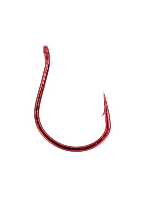Gamakatsu Finesse Wide Gap Hook Needle Point Ringed Eye Red Size 1 6 per Pack