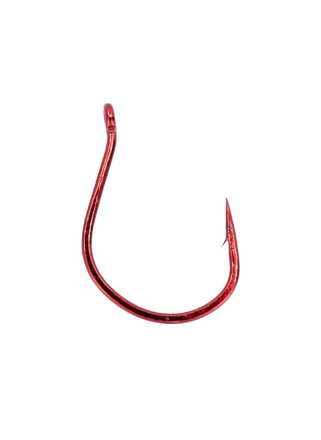 Gamakatsu Finesse Wide Gap Hook Needle Point Ringed Eye Red Size 2 6 per Pack