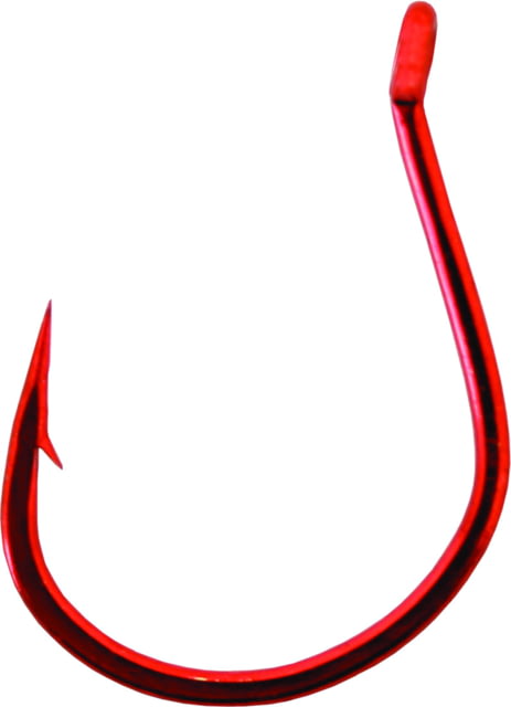 Gamakatsu Finesse Wide Gap Hook Needle Point Ringed Eye Red Size 1/0 6 per Pack
