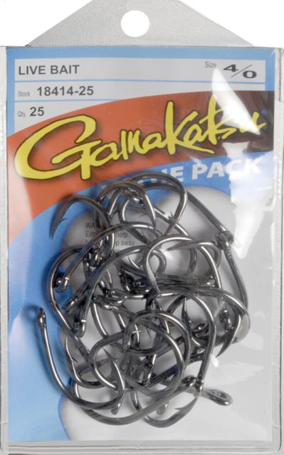Gamakatsu Live Bait Hooks - Size 4/0 025501