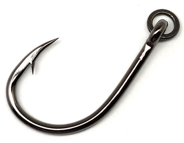 Gamakatsu Live Bait Hook with Solid Ring Needle Point Ringed Eye NS Black Size 2 7 per Pack