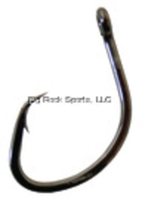 Gamakatsu Nautilus Circle Hook Needle Point Offset Ringed Eye NS Black Size 5/0 25 per Pack