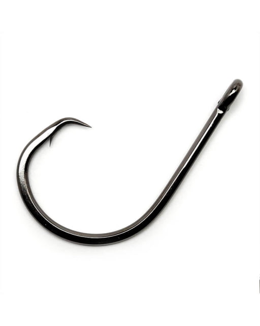 Gamakatsu Octopus Circle 4x Strong Straight Eye Inline-Point Nano Alpha Fishing Hook Size 8/0 Black