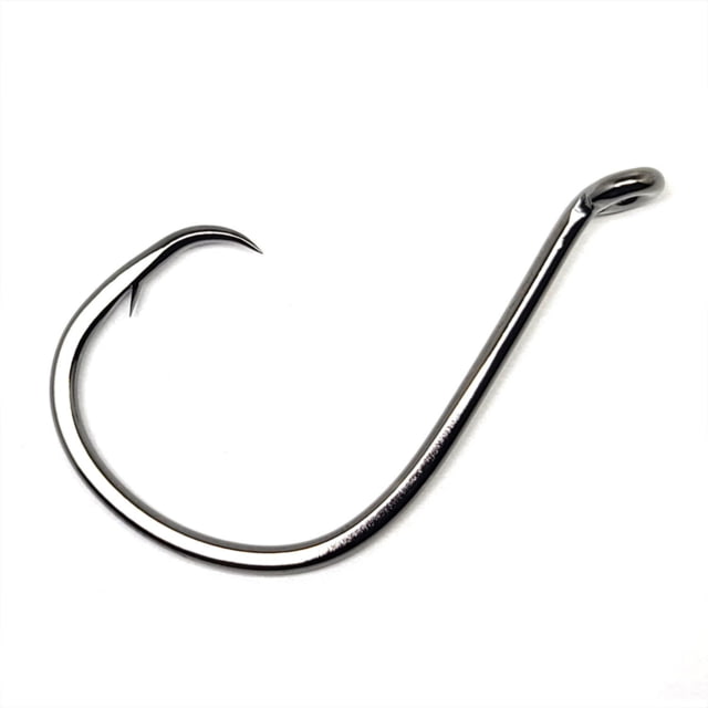 Gamakatsu Octopus Circle Hook In-Line Point Barbed Needle Point Non-Offset Ringed Eye NS Black Size 3/0 25 per Pack