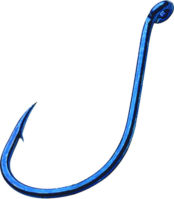 Gamakatsu Octopus Hook Barbed Needle Point Ringed Eye Blue Size 4 10 per Pack