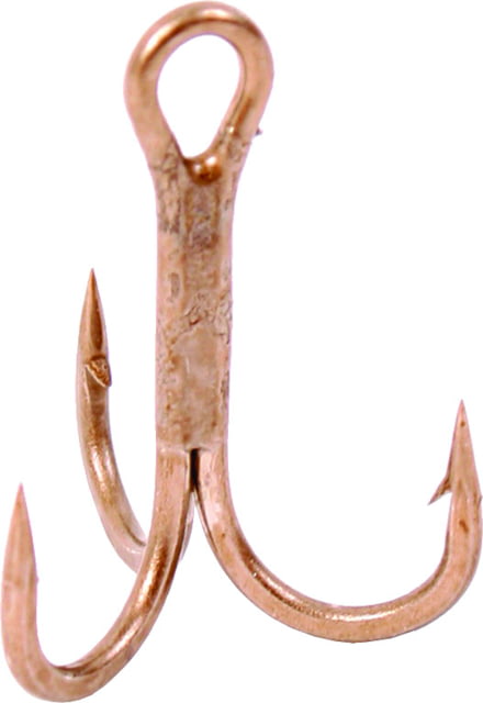 Gamakatsu Treble Hook Barbed Needle Point Round Bend Bronze Size 4 25 per Pack