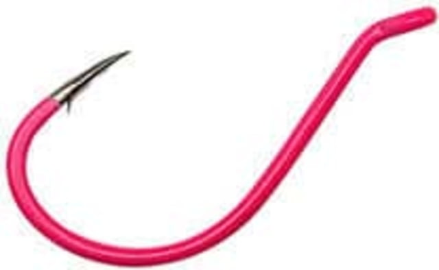 Gamakatsu Walleye Snelled Hook with Glowbead Needle Point Octopus Fluorescent Pink Size 2 5 per Pack