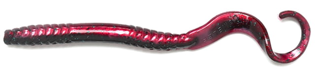 Gambler Ribbon Tail Worm 12 7in Red Shad Green Glitter