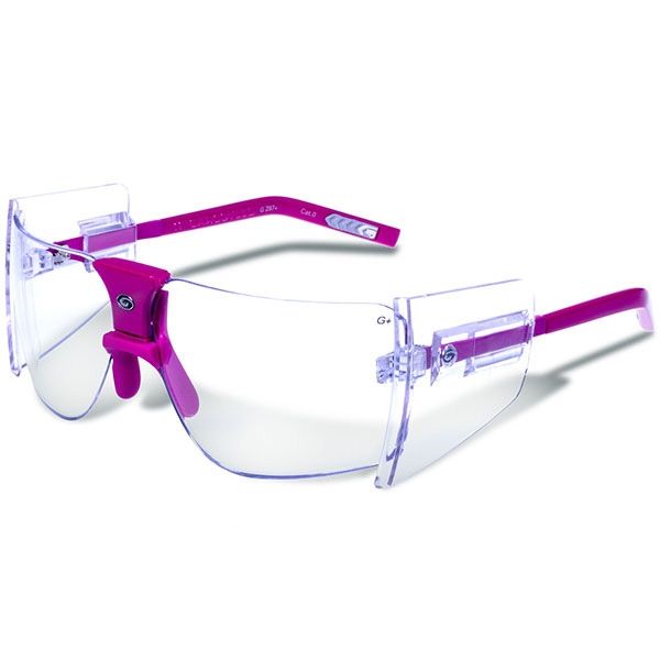 Gargoyles 85s Sunglasses w/ Fuschia Frame Clear Lens GAR