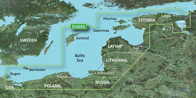 Garmin BlueChart g2 Vision – Baltic Sea East Coast JUL 08 (EU505S) SD Card