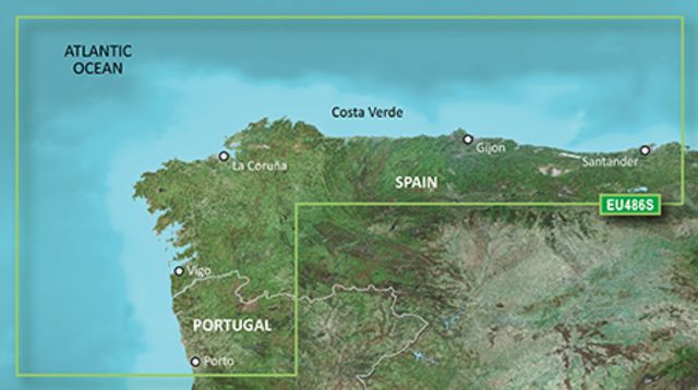 Garmin BlueChart g2 Vision – Galicia and Asturias JUL 08 (EU486S) SD Card