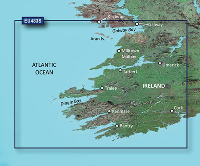 Garmin BlueChart g2 Vision - Galway Bay to Cork JUL 08 (EU483S) SD Card