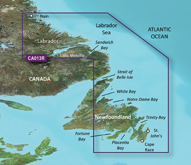 Garmin BlueChart g2 Vision - Labrador Coast JUL 08 (CA013R) SD Card