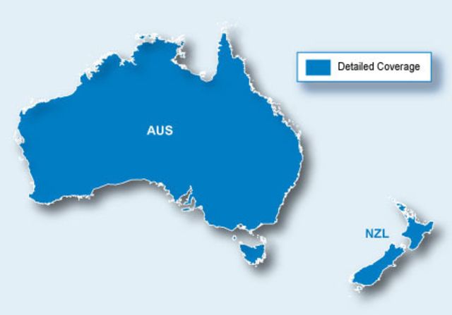 Garmin City Navigator Map - Australia+New Zealand NT-NAVTEQ on MicroSD/SD card