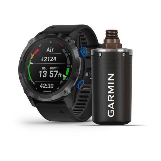 Garmin Descent Mk2i Diving Watch w/ Descent T1 Bundle Titanium Carbon Gray DLC with Black Band