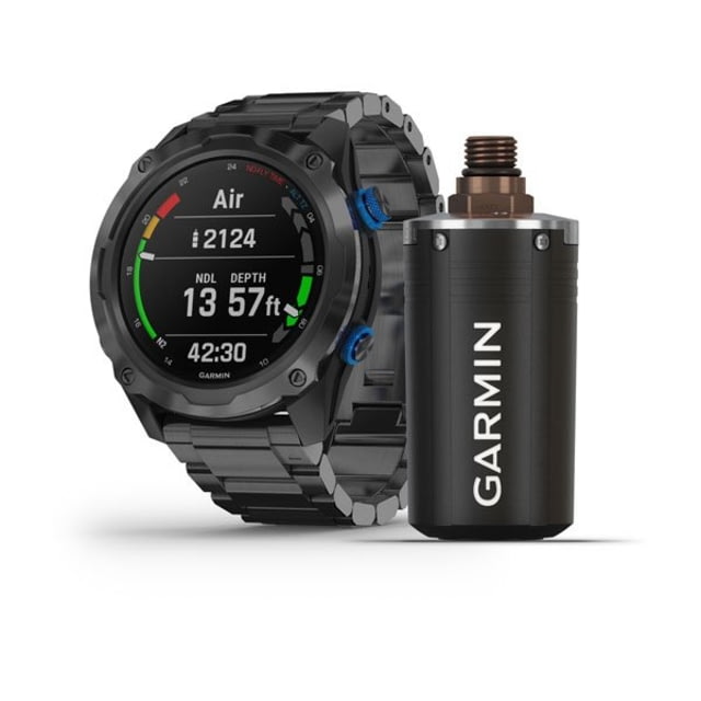 Garmin Descent Mk2i Diving Watch w/ Descent T1 Bundle Titanium Carbon Gray DLC with DLC Titanium Band