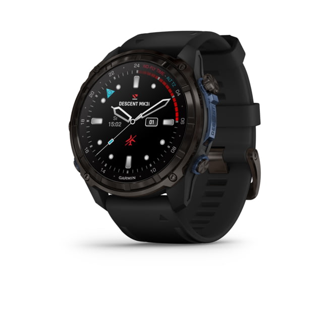 Garmin Descent Mk3i 51 mm Carbon Gray DLC Titanium with Black Silicone Band