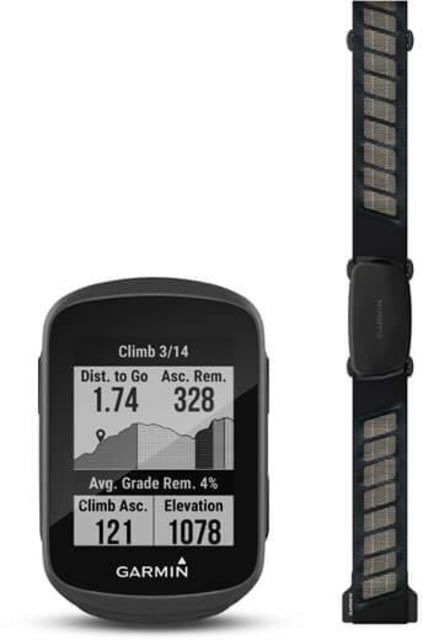 Garmin Edge 130 Plus GPS Bike Computer w/ HRM-Dual Bundle Black