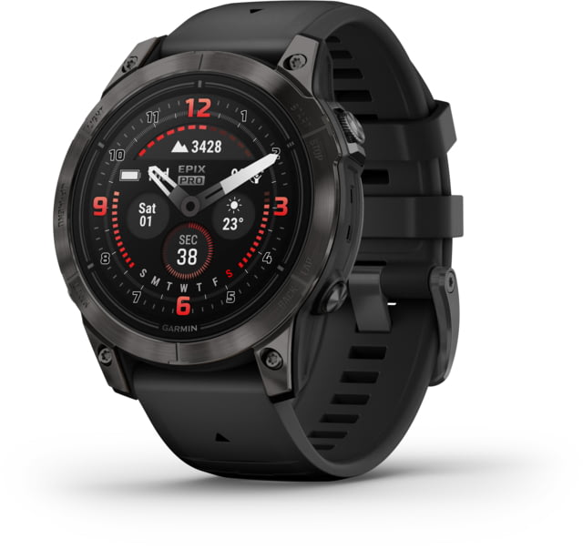 Garmin Epix Pro Gen 2 - Sapphire Edition Watches 47mm Carbon Gray DLC Titanium w/ Black Band