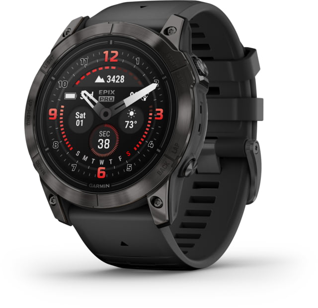 Garmin Epix Pro Gen 2 - Sapphire Edition Watches 51mm Carbon Gray DLC Titanium w/ Black Band